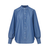 Women's Adaptive Magnetic Button Chambray Blouse