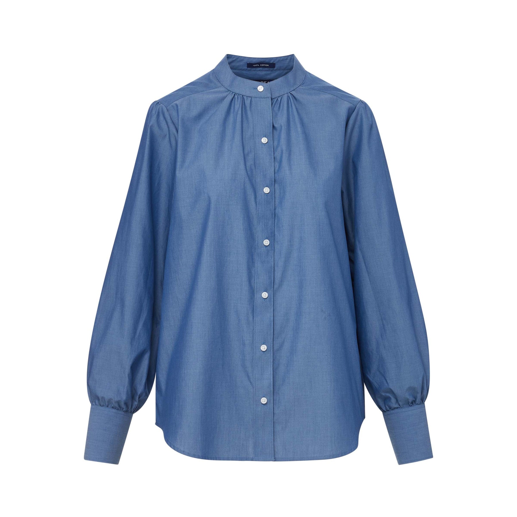 Women's Adaptive Magnetic Button Chambray Blouse