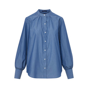 Women's Adaptive Magnetic Button Chambray Blouse
