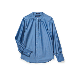 Women's Adaptive Magnetic Button Chambray Blouse