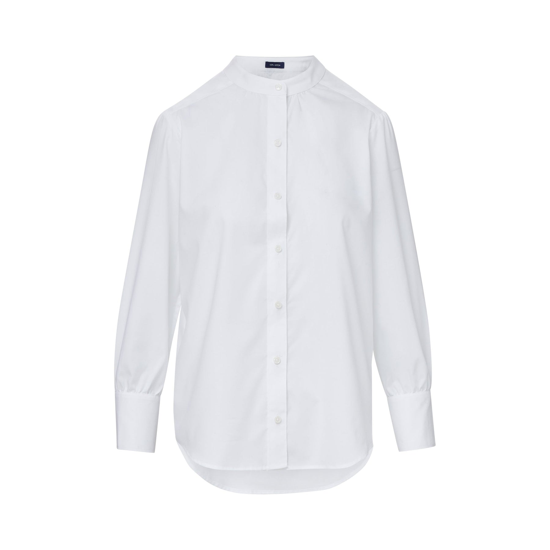 Women's Adaptive Magnetic Button Classic White Blouse