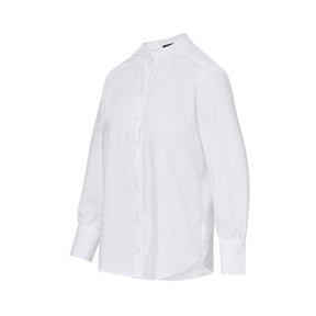 Women's Adaptive Magnetic Button Classic White Blouse