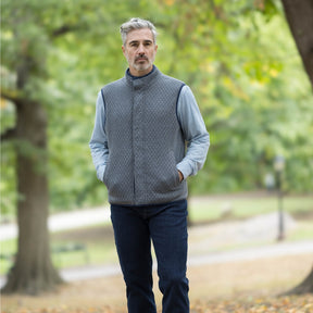 Reversible Diamond Quilted Magnetic Front Button Vest