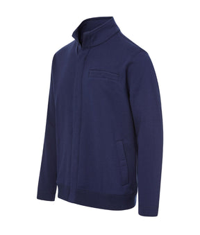 "Dillon" Long-Sleeve Knit Fleece Jacket with Magnetic Closures