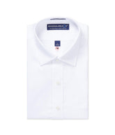 "Ryan" Long-Sleeve Spread-Collar Cotton Shirt with Magnetic Closures