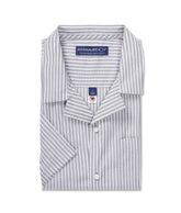 "Landry" Short-Sleeve Untucked Camp Casual Shirt with Magnetic Closures