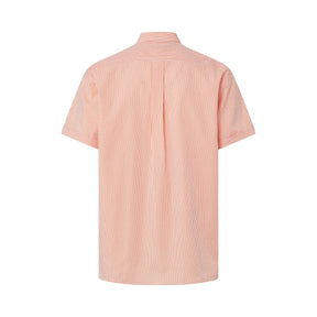 "Heights" Short-Sleeve Button-Down Collar Cotton Shirt with Magnetic Closures