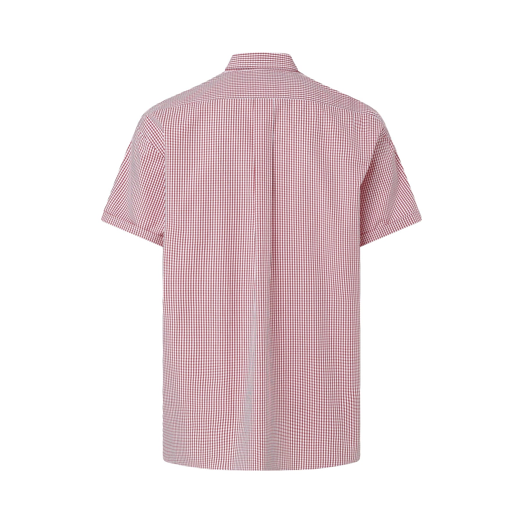 "Heights" Short-Sleeve Button-Down Collar Cotton Shirt with Magnetic Closures
