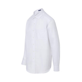 "Ryan" Long-Sleeve Spread-Collar Cotton Shirt with Magnetic Closures