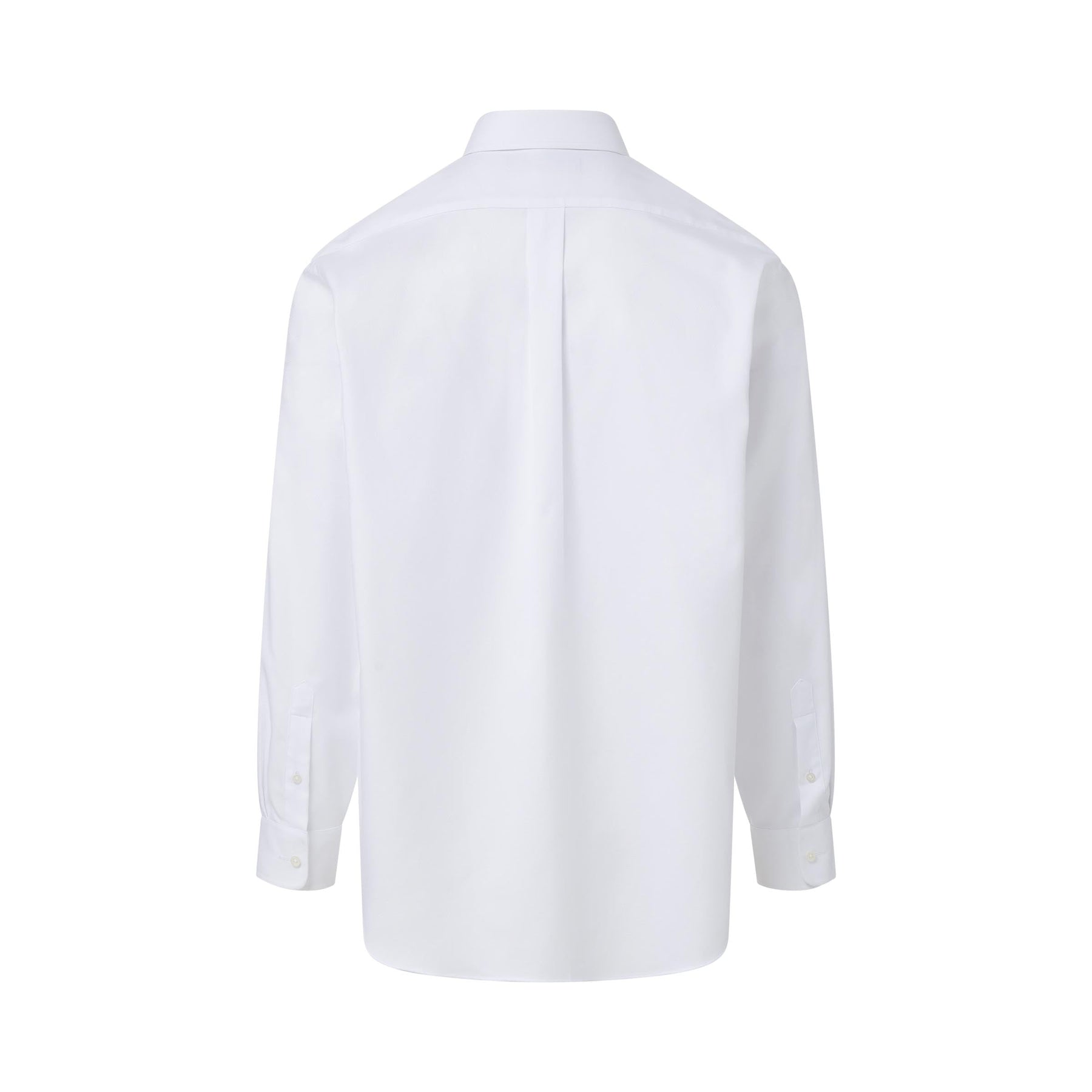 "Ryan" Long-Sleeve Spread-Collar Cotton Shirt with Magnetic Closures