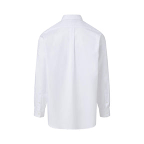 "Ryan" Long-Sleeve Spread-Collar Cotton Shirt with Magnetic Closures
