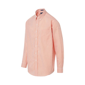 "Heights" Long-Sleeve Button-Down Collar Cotton Shirt with Magnetic Closures
