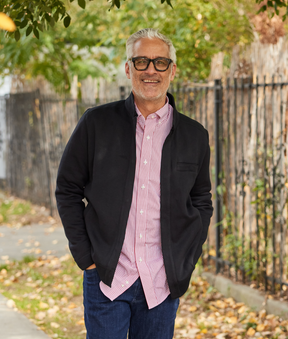 Dillon" Long-Sleeve Black Knit Fleece Jacket with Magnetic Closures