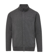 "Dillon" Long-Sleeve Knit Fleece Jacket with Magnetic Closures
